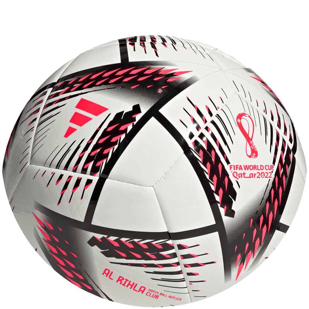 (ADID-H57778) Adidas Rihla World Cup Club Ball [WHITE,BLACK,SOLRED]