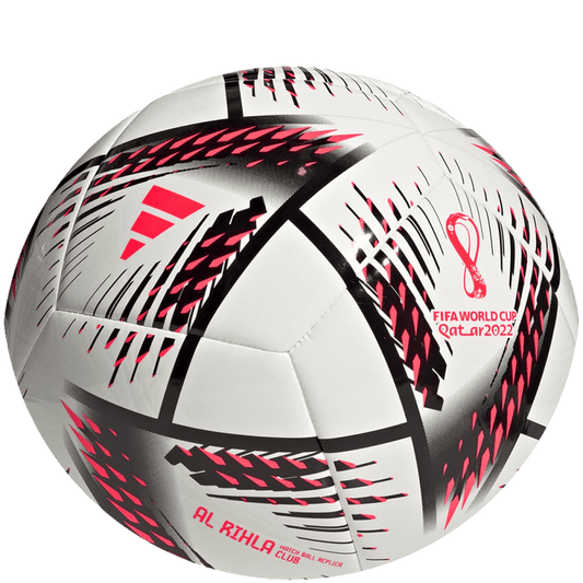 (ADID-H57778) Adidas Rihla World Cup Club Ball [WHITE,BLACK,SOLRED]