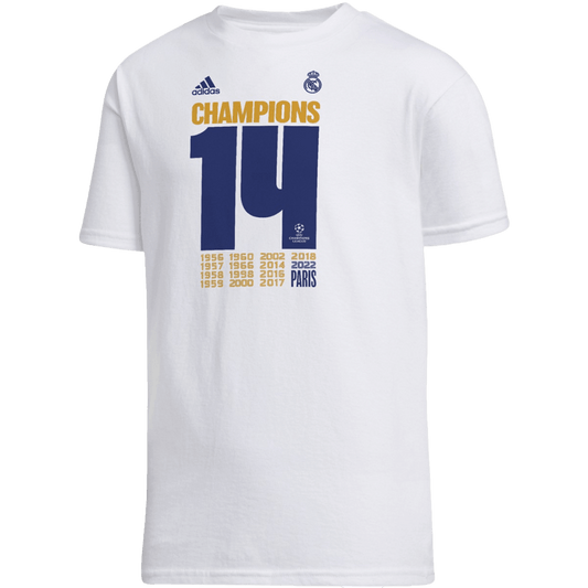 Adidas Real Madrid Champions Amplifier Youth Tee