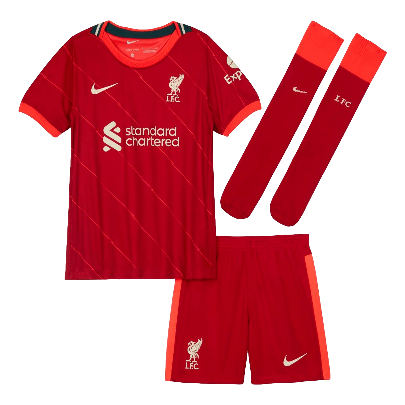 Nike Liverpool 21/22 Little Kids Home Kit