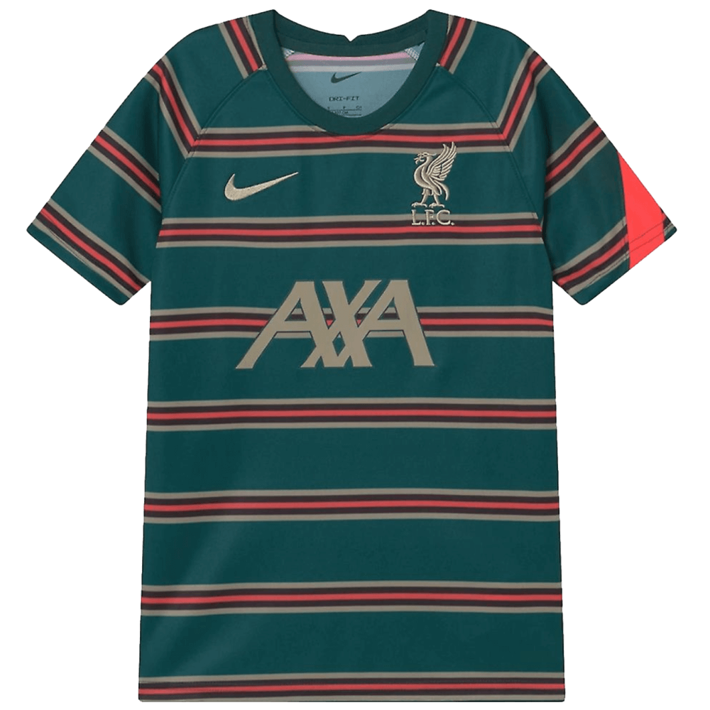 Camiseta juvenil prepartido del Liverpool de Nike