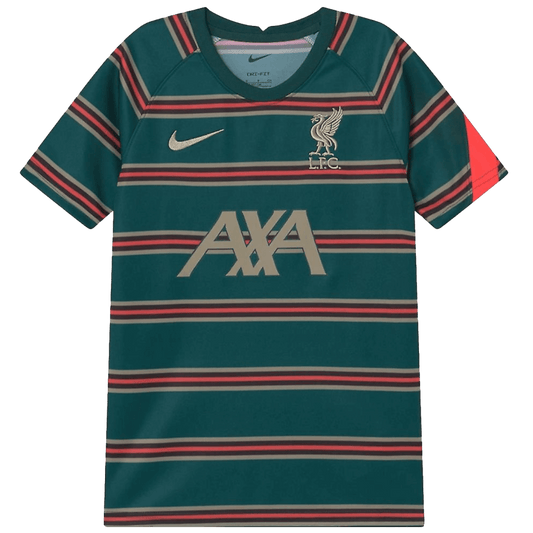 Camiseta juvenil prepartido del Liverpool de Nike