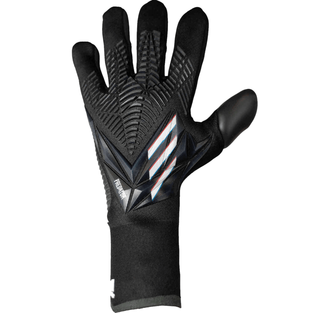 (ADID-H62419) Adidas Predator Glove Pro [top: black/white grey|bottom: vivid red]