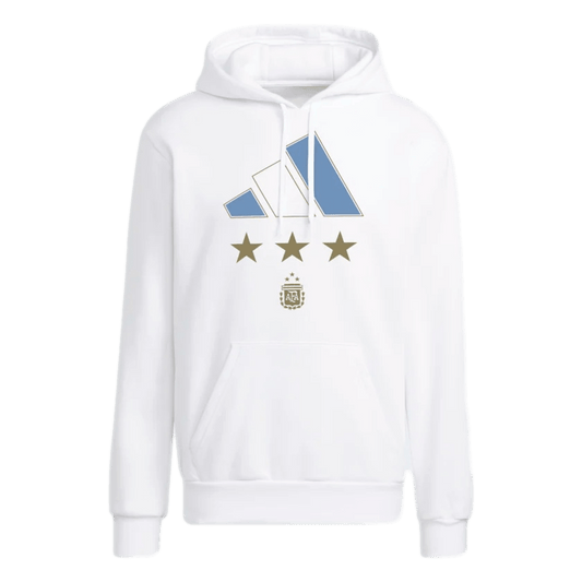 Adidas Men's Argentina 22 World Cup Winners Hoody - White