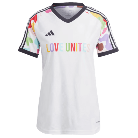 Camiseta prepartido Adidas Pride para mujer