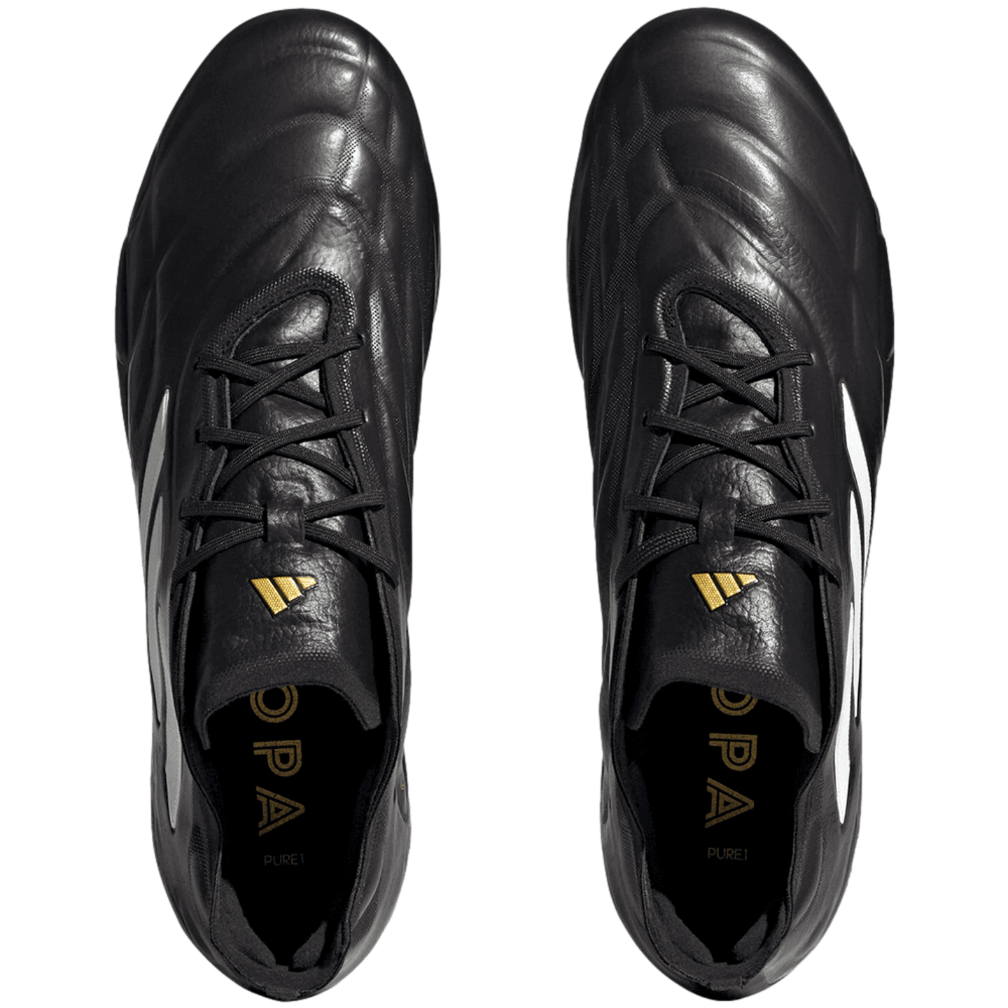 Adidas Copa Pure.1 SG Soft Ground Soccer Cleats - Black / White / Gold