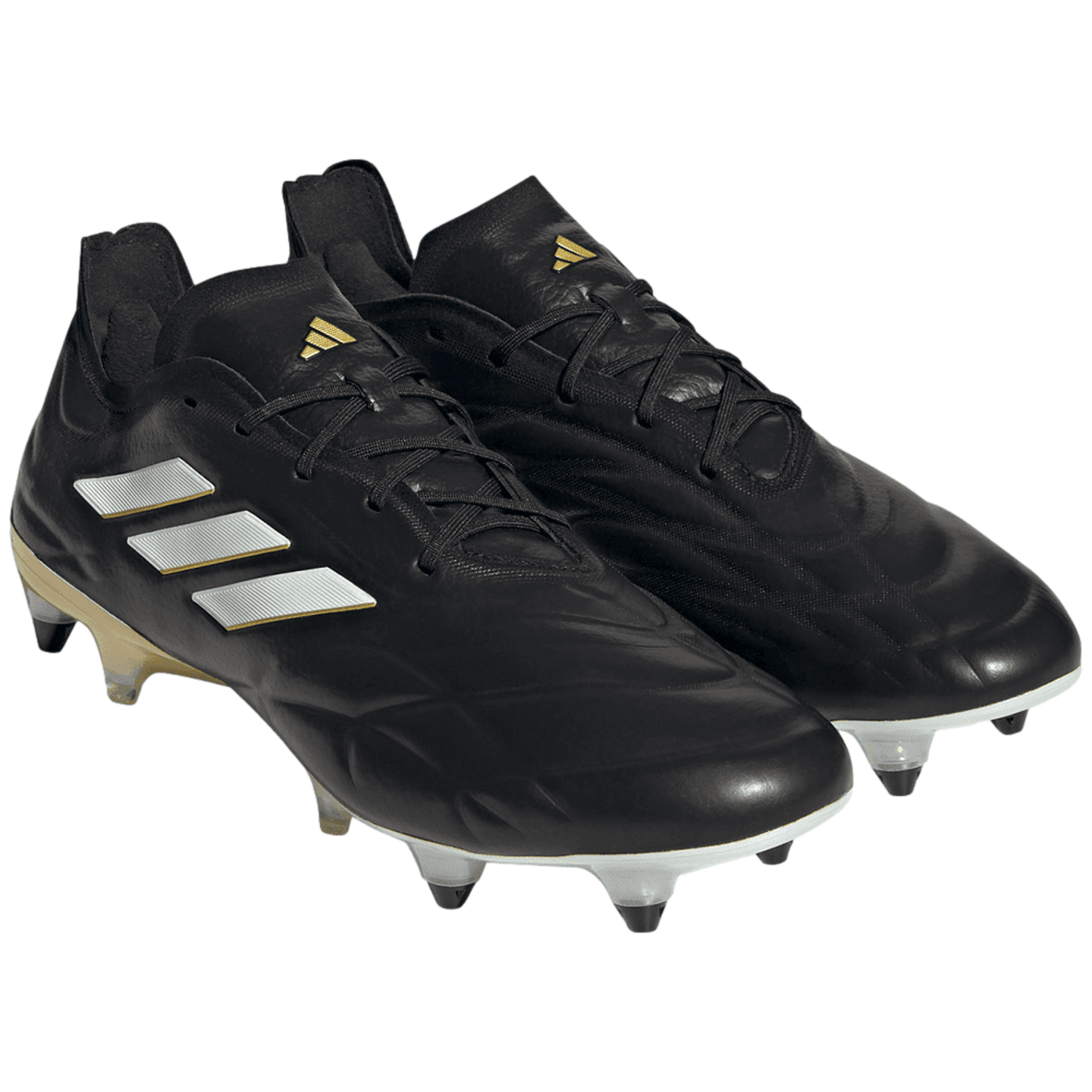 Adidas Copa Pure.1 SG Soft Ground Soccer Cleats - Black / White / Gold