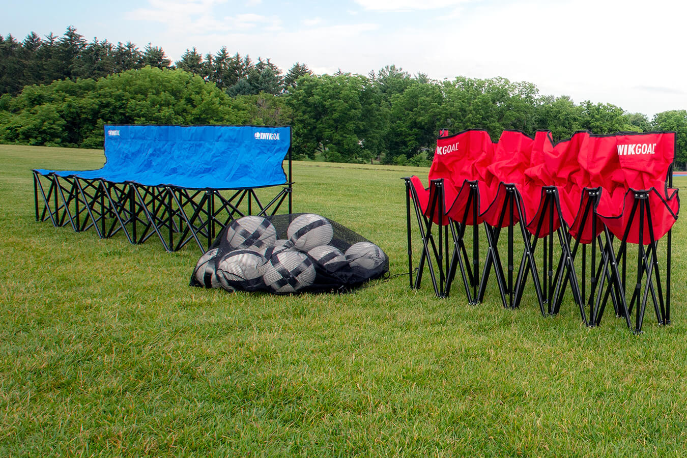 Kwik Goal 6-Seat Kwik Bench Red 9B9061