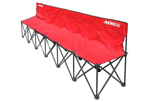 Kwik Goal 6-Seat Kwik Bench Red