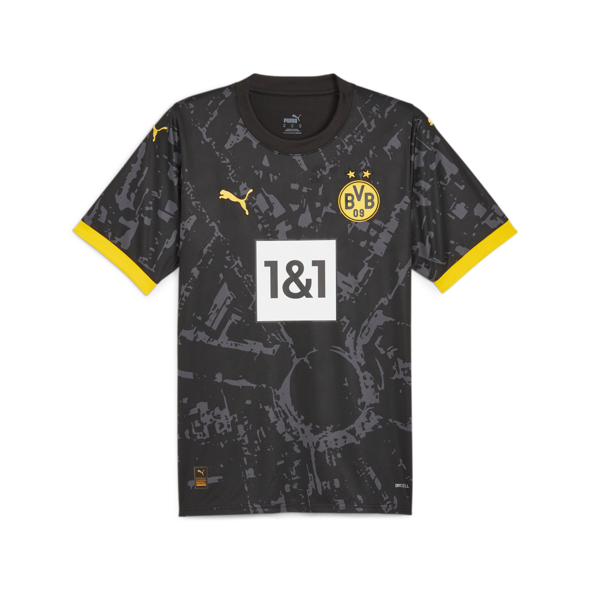stefanssoccer.com:Puma Dortmund 23/24 Away Jersey - Black / Yellow