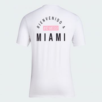 adidas Messi Bienvenido A Miami Tee - White