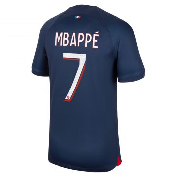 Nike Paris Saint-Germain 23/24 Stadium Home Jersey #7 Mbappe - Navy / Red