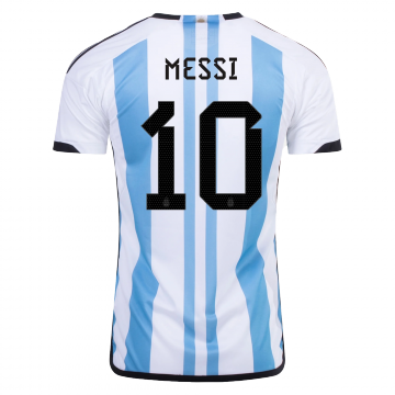adidas Argentina 2023 3 Star Messi Home Jersey
