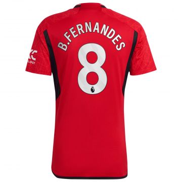 adidas Manchester United 23/24 Home Jersey #8 Fernandes - Red