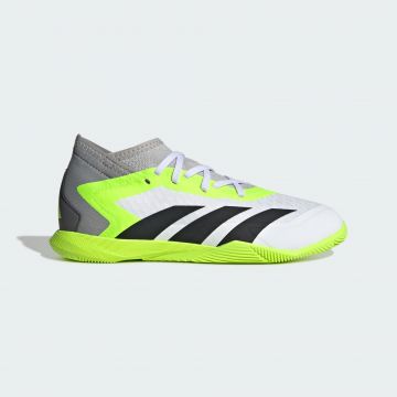 adidas Youth Predator Accuracy.3 Indoor Shoes - White / Lemon