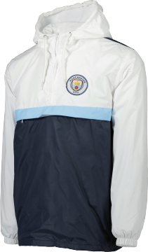 Manchester City Anorak Jacket - White / Navy