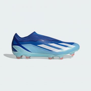 adidas X Crazyfast.1 Laceless Firm Ground Cleats - Royal / Sky