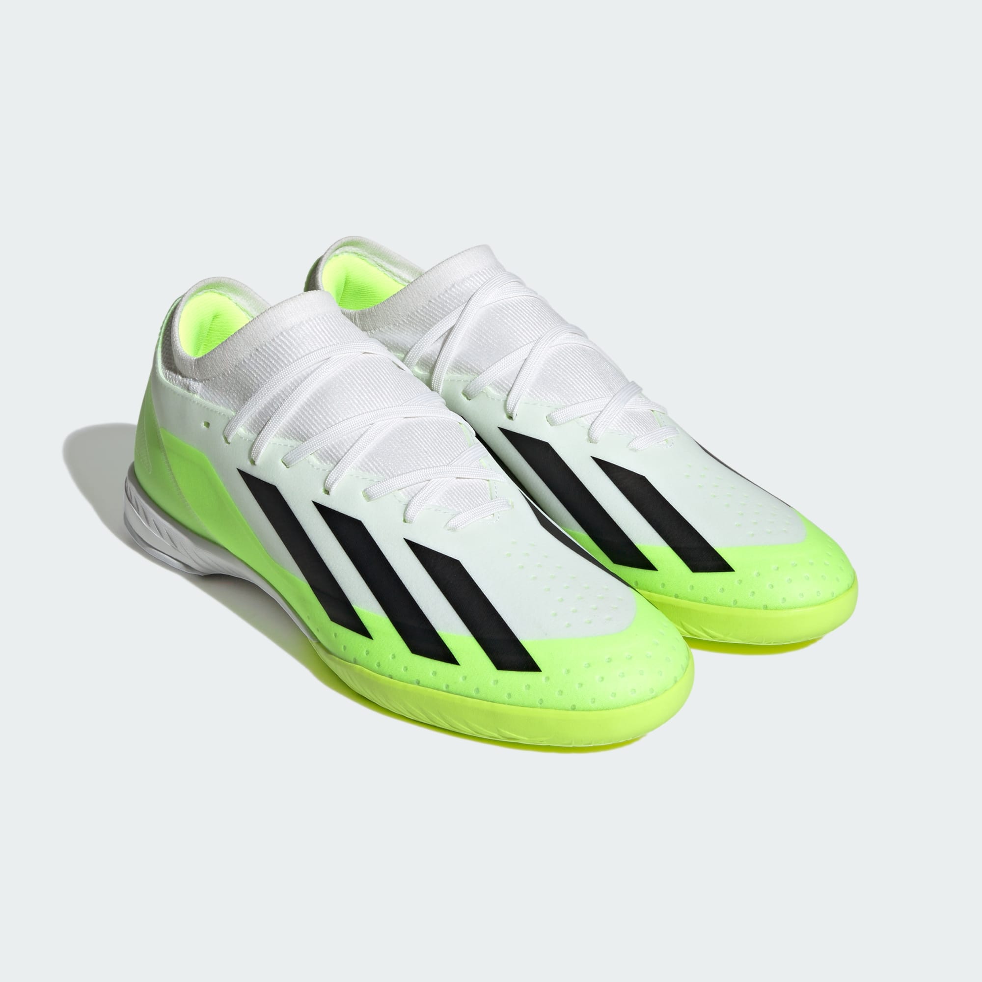 stefanssoccer.com:adidas Indoor Lemon Shoes / Crazyfast.3 X - White