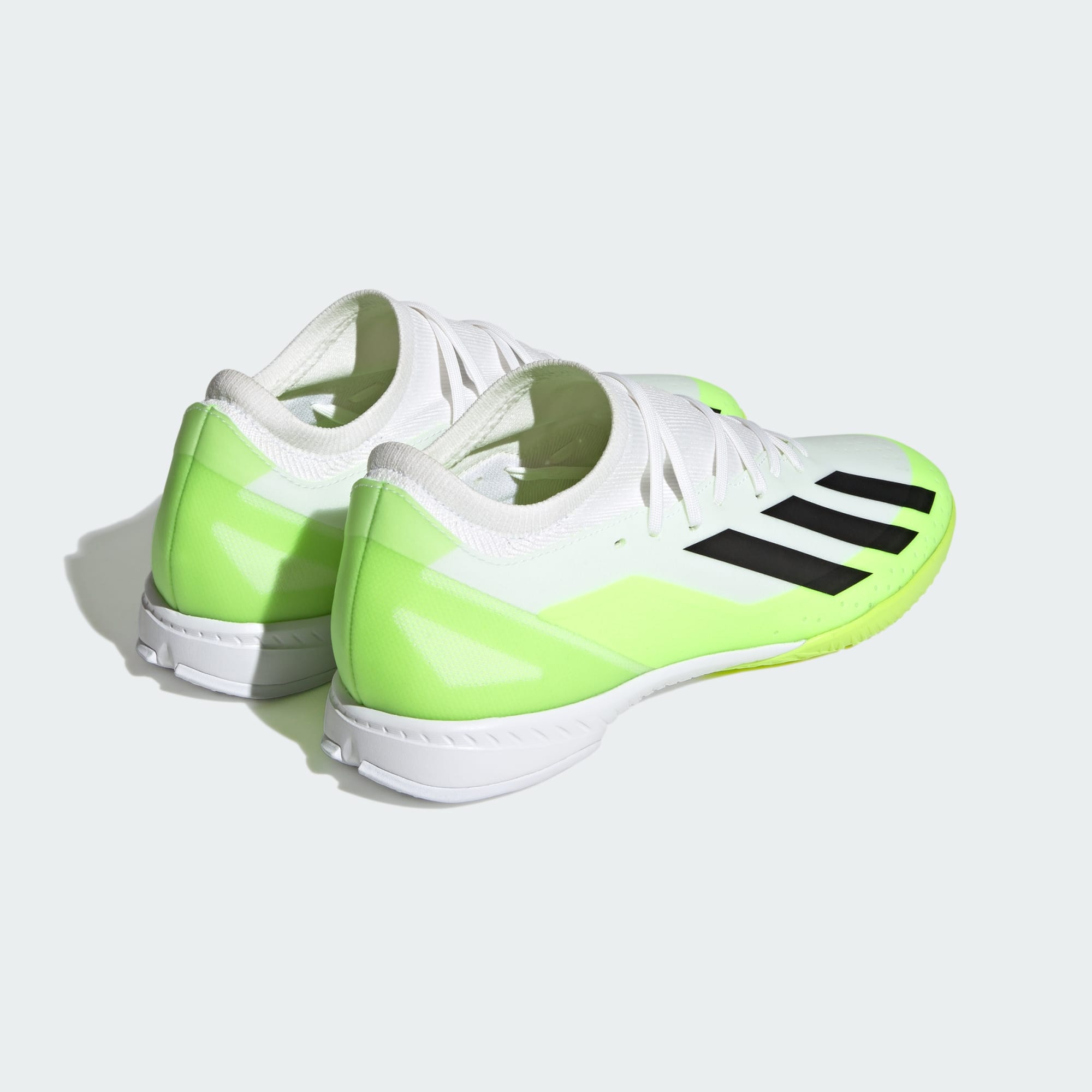 stefanssoccer.com:adidas X Crazyfast.3 Indoor Shoes - White / Lemon | Rasenfußballschuhe