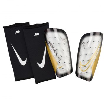 Nike Mercurial Lite Shin Guard - White / Black / Gold