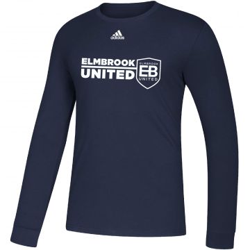 adidas Elmbrook United Long Sleeve Banner T-Shirt - Navy