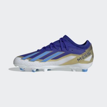adidas Youth X Crazyfast Messi League Firm Ground Cleats - Blue / White