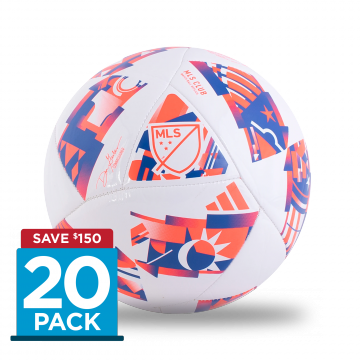 adidas MLS 24 Club Ball - White / Red / Blue (20-PACK)