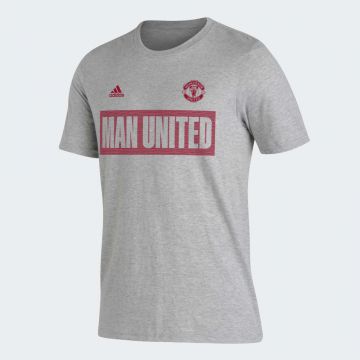 adidas Manchester United Banner T-Shirt - Grey�