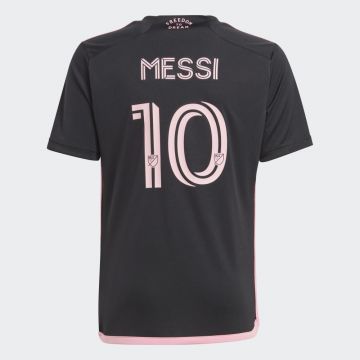 adidas Youth Inter Miami 23/24 Away Jersey #10 Messi - Black