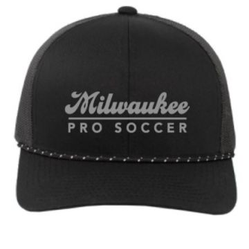 Milwaukee Pro Soccer 6 Panel Trucker Hat - Black