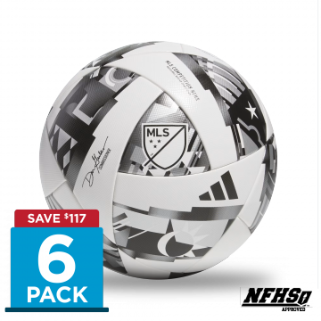 adidas MLS 24 Competition NFHS Ball - White (6-PACK)
