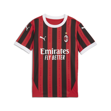 Puma Youth AC Milan 2024-25 Home Jersey - Red / Black