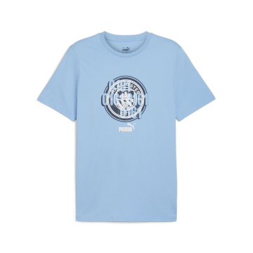 Puma Manchester City FC Culture T-Shirt - Light Blue