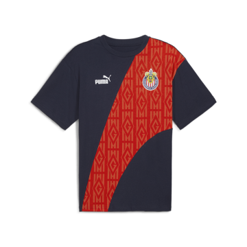 Puma Chivas FtblCulture+ T-Shirt - Navy / Red