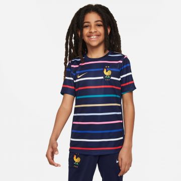 Nike Youth France Academy Pro Home Pre-Match Top - Navy