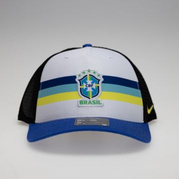 Nike Brasil 2024-25 Rise Trucker Hat - White / Blue