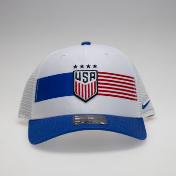 Nike USA 2024-25 Rise Trucker Hat - White / Royal