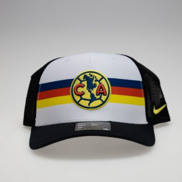 Nike Club America 2024-25 Rise Trucker Hat - White / Black