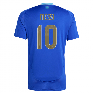 adidas Argentina 2024 Away Jersey #10 Messi - Royal / Sky