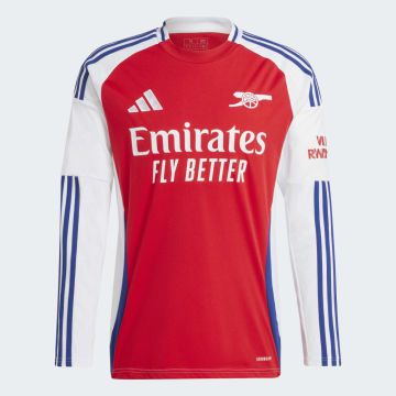 adidas Arsenal 2024-25 Long Sleeve Home Jersey - Red
