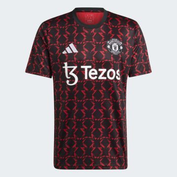 adidas Manchester United 2024-25 Pre-Match Jersey - Black / Red
