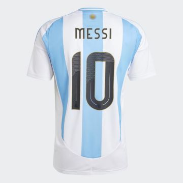 adidas Argentina 2024 Home Jersey #10 Messi - White / Sky