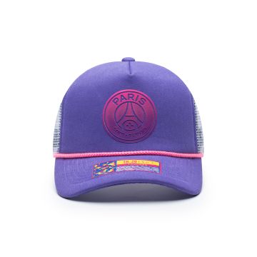 Fan Ink Paris Saint-Germain Serve Trucker Hat - Purple