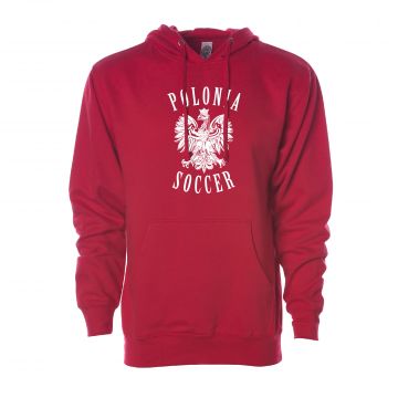 Polonia SC ITC Midweight Pullover Hoodie - Red