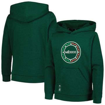 adidas Youth Mexico DNA Pullover Hoodie - Green