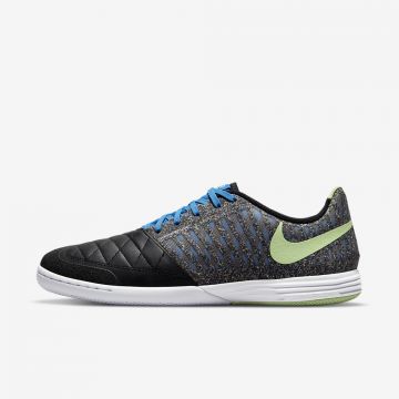 Nike Lunar Gato II IC Indoor Soccer Shoes - Black / Blue / Green