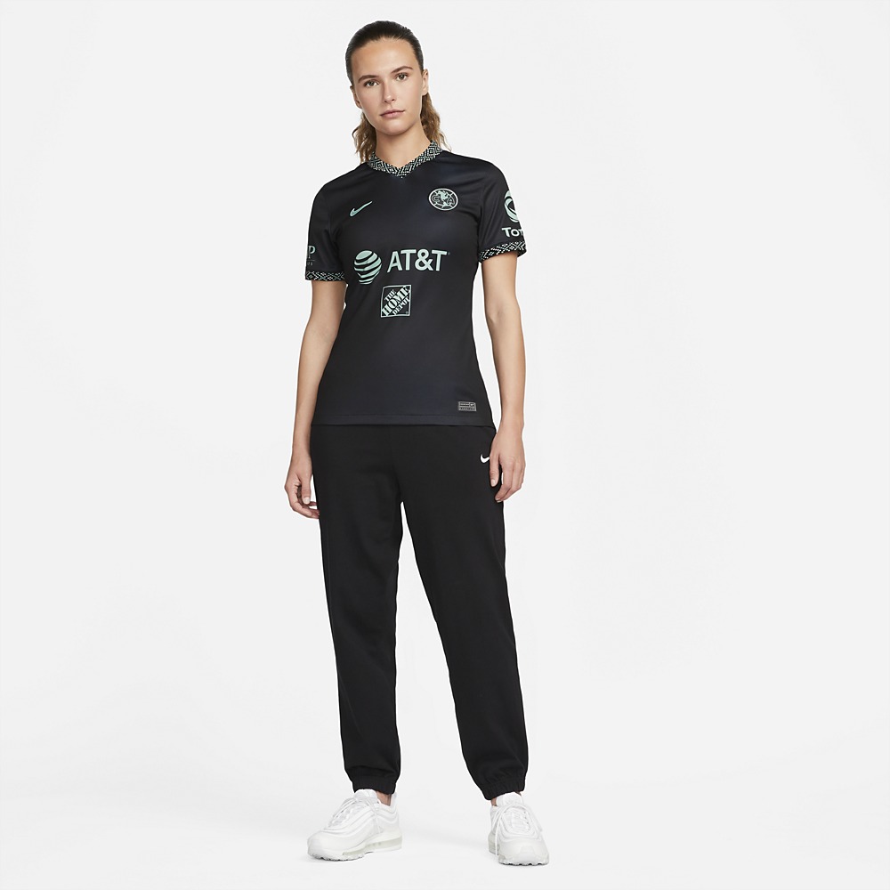 Stefans Soccer - Wisconsin - Nike Women's Club America 21/22 Stadium Third  Jersey - Black / Healing Jade / Healing Jade