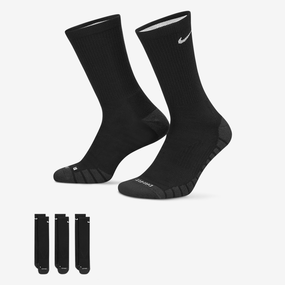 Avanzar Patentar temerario Stefans Soccer - Wisconsin - Nike Everyday Max Cushioned Training Crew Socks  (3 Pairs) - Black