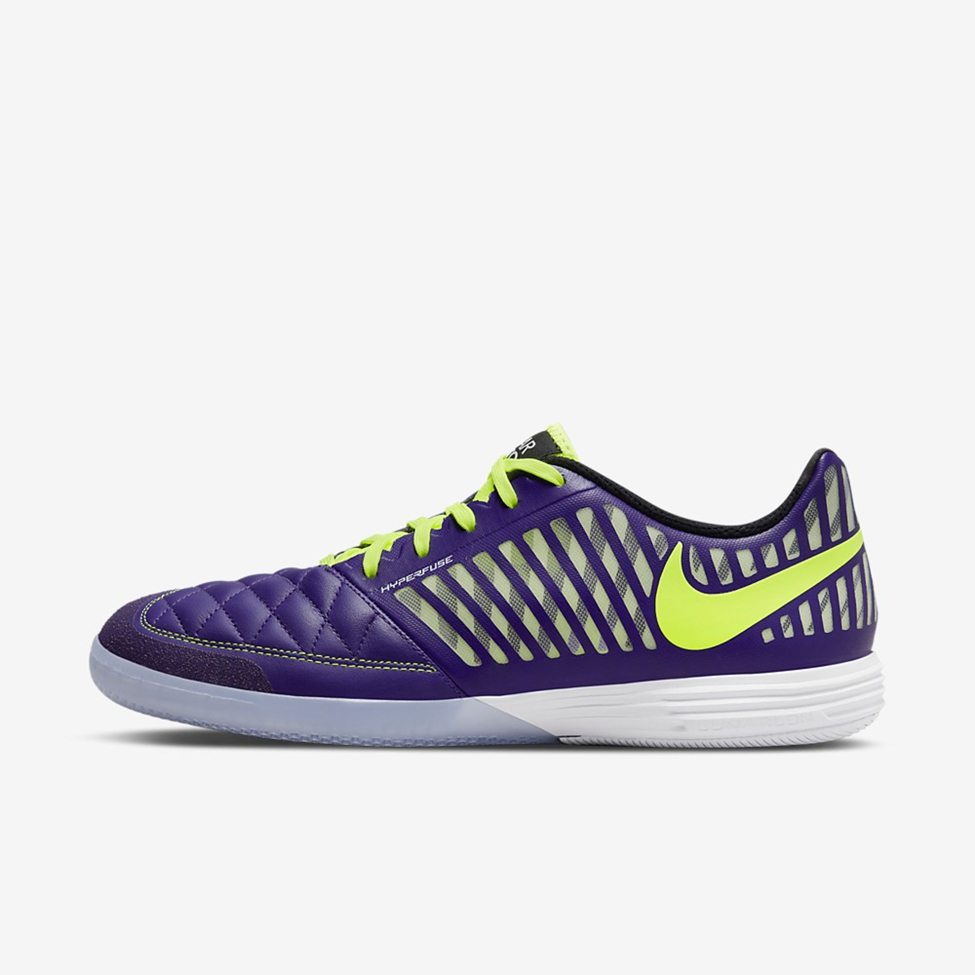 Proscrito vendedor Saludar stefanssoccer.com:Nike Lunar Gato II Indoor Soccer Shoes - Electro Purple /  Black / White / Volt