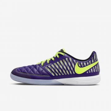 Nike Lunar Gato II Indoor Soccer Shoes - Electro Purple / Black / White / Volt
